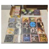 20 CDs, CD cases, & cassette tapes