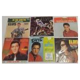 6 Elvis Presley Vinyl 45 Rpm Records With Sleeves