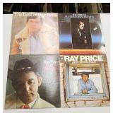 4 Ray Price vinyl record albums