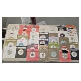 35 assorted 45rpm vinyl records, many promo copies