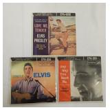 3 Elvis Presley 45 records with sleeves