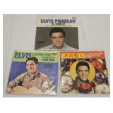 3 Elvis Presley 45 Records With Sleeves