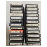 24 assorted 8-track tapes