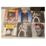 5 Elvis Presley vinyl record albums & calendar