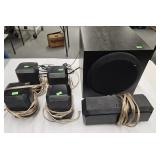 Yamaha YST-SW012 Subwoofer & 5 small speakers.