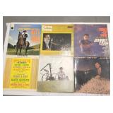 6 classic country vinyl records