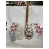 Vtg. Pepsi Cola Pitcher & Glasses
