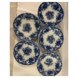 C. 1880S "LIBERTAS PRUSSIA" FLOW BLUE Dessert