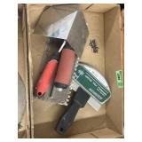 Drywall pail scoop and trowels