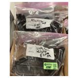 100 pcs Velcro Strips & 8 4' rubber handle grips