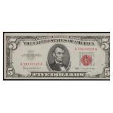 Uncirculated $5 1963 Red Seal Note