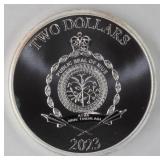 1 oz. t. .999 Fine Silver Spiderman Round