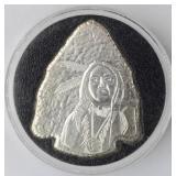 1 oz. t. .999 Fine Silver 'Arrowhead' Bullion