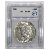 1922 Peace Silver Dollar