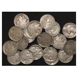 20x Full Date Buffalo Nickels