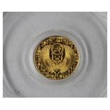 1/200th oz. t. .999 Fine Gold 'Scarab' Round