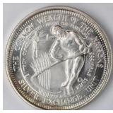1 oz. t. .999 Fine Silver 'Int'l Exchange Unit' Ro