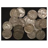 20x Full Date Buffalo Nickels