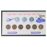 WWII Steel & Shell Case Cents Collection