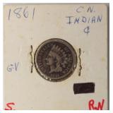 1861 Indian Head Penny