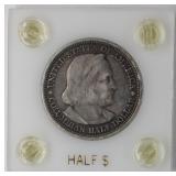 1893 Columbian Expo. Commem. Half Dollar, 90%