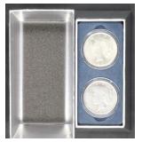 1923-p,d Peace Silver Dollar Set
