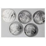 5x 1/10 oz. t. Rounds(1/2 oz. t. total)