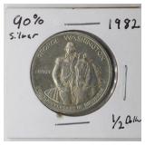 1982 Washington Commem. Half Dol., 90% Silver