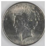 1923 Peace Silver Dollar, 90% Silver Coin