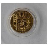 1/200th oz. t. .999 Fine Gold 'Scarab' Round