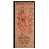 Copperhead Bullion 1 Kilo 999 Fine Copper Ingot