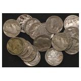 20x Full Date Buffalo Nickels