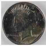 1924 Peace Silver Dollar, 90% Silver Coin