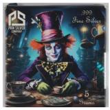 5 Grams .999 Fine Silver 'Mad Hatter' Bullion