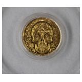 1/200th oz. t. .999 Fine Gold 'Day of the Dead' Ro