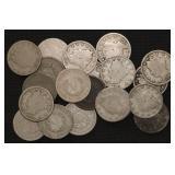 20x Full Date 'V' Nickels