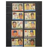 10 1956 Topps baseball cards