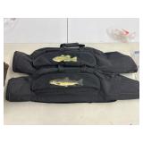 (2) fishing pole bags with pockets