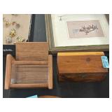 Wooden display box and a nice wooden keepsake box