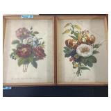 Two floral paintings