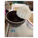 Milk Glass Lamp Shade & #3 Bowl