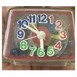 Toastmaster ingraham clear plastic alarm clock