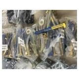 12 bags of large bolts nuts and washers