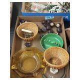 Ashtrays, buckeyes and wicker baskets