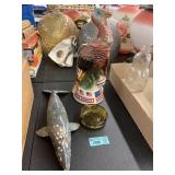 Wild Turkey Decanter, Glass Ashtray & Gray Whale