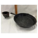 Ruffhewn Cast Iron Skillet & Cast Iron Ashtray