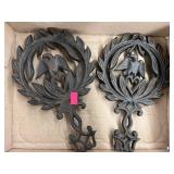 2 Cast Iron Trivets
