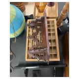 Wood shelves and wooden wall decor display cases