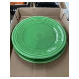2 Lime Green Fiestaware Plates