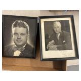 Framed and signed photos in frames from Orville